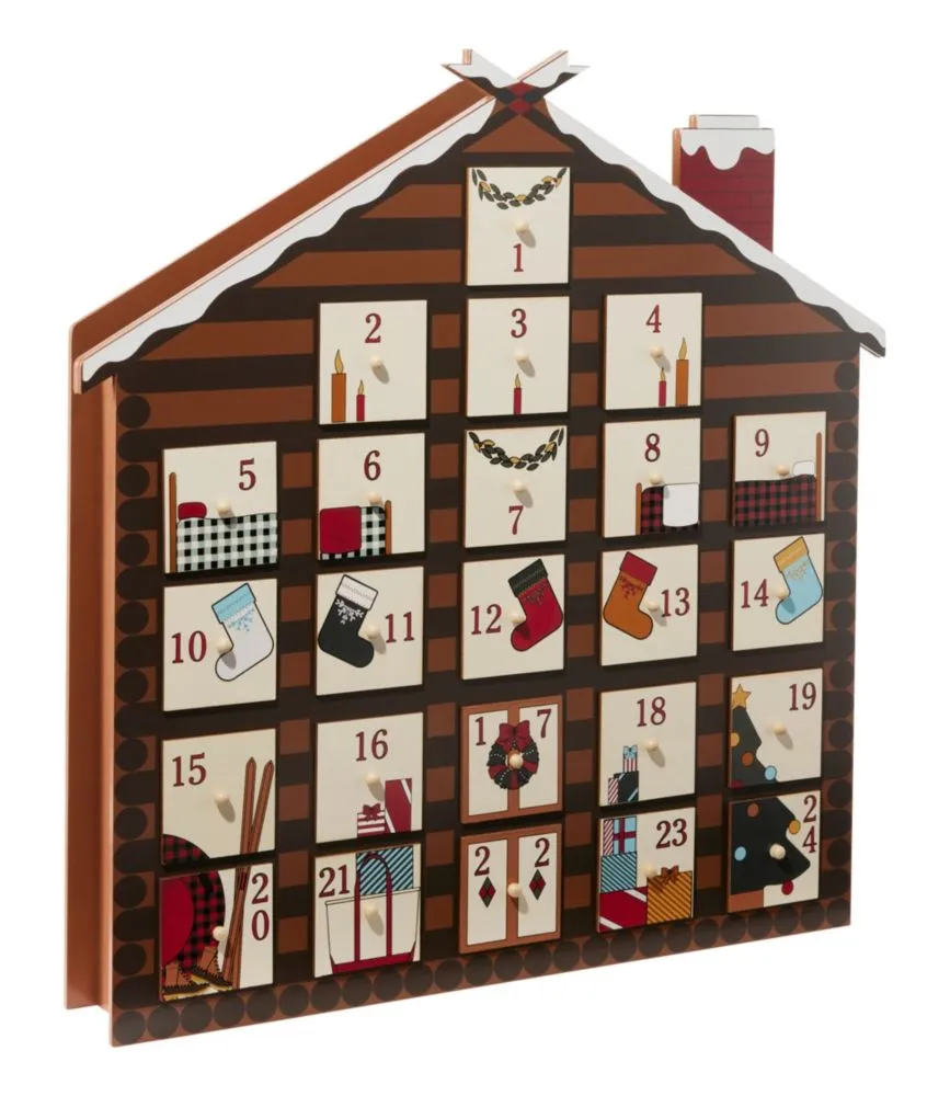 Holiday Log Cabin Advent Calendar | Decorations | L.L.Bean International