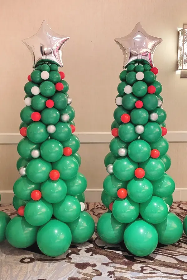 Holiday Themed Balloon Decor