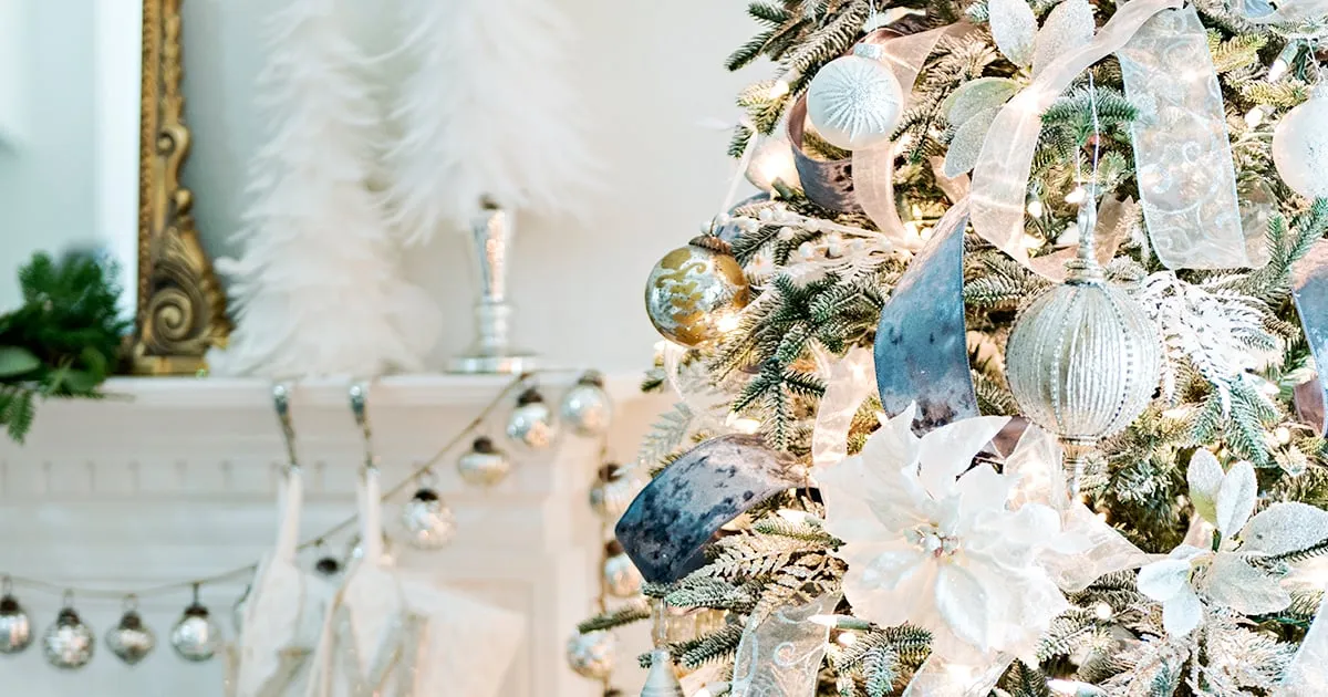 How To Add Ribbon Loops To A Christmas Tree - Full Decorating Tutorial