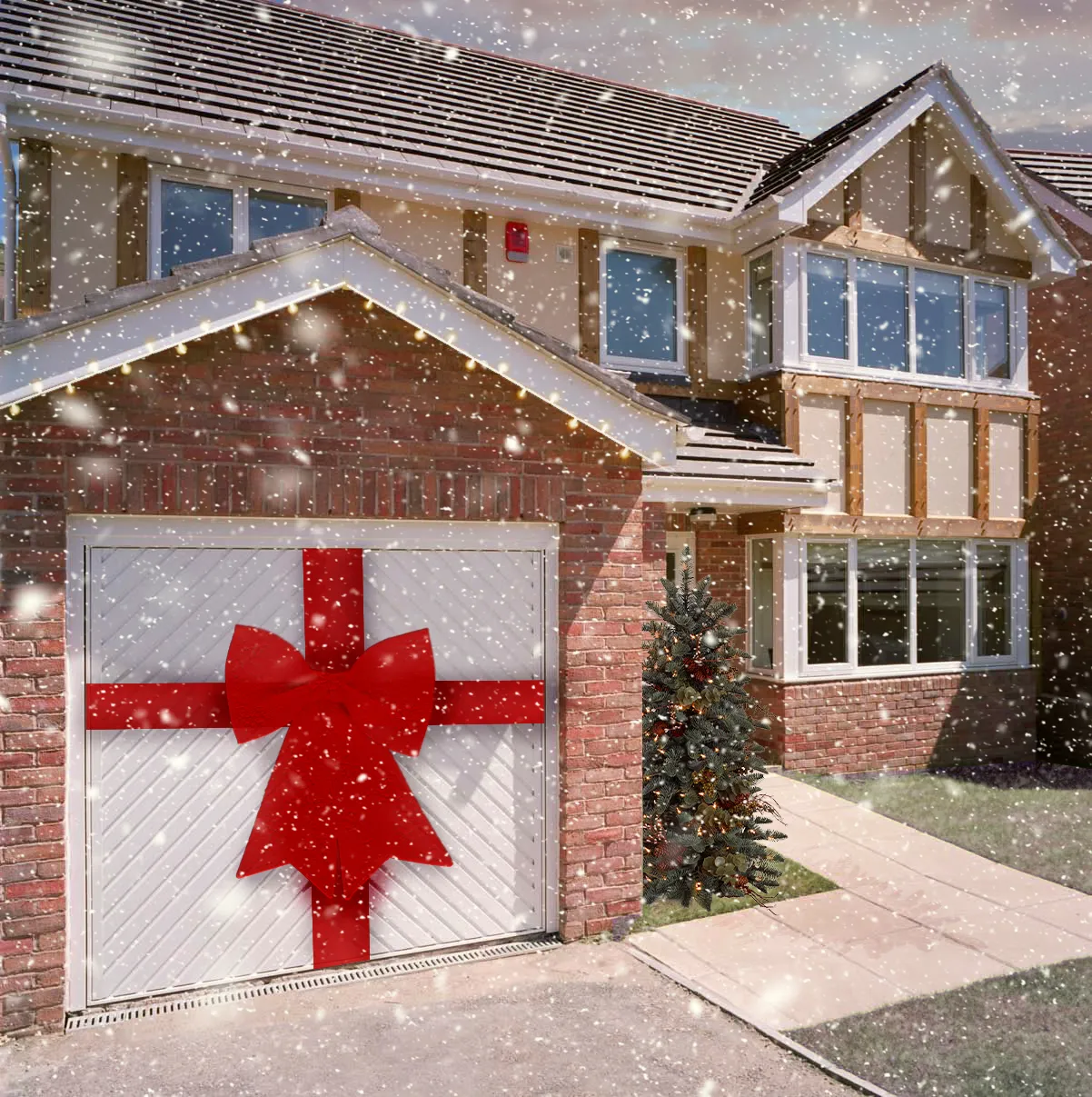 How to decorate a garage door at christmas: festive tips | The Garage Door  Centre