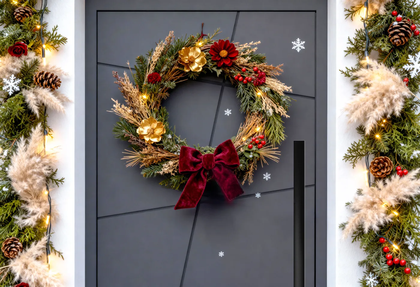 How to decorate your door for Christmas? - DAKO