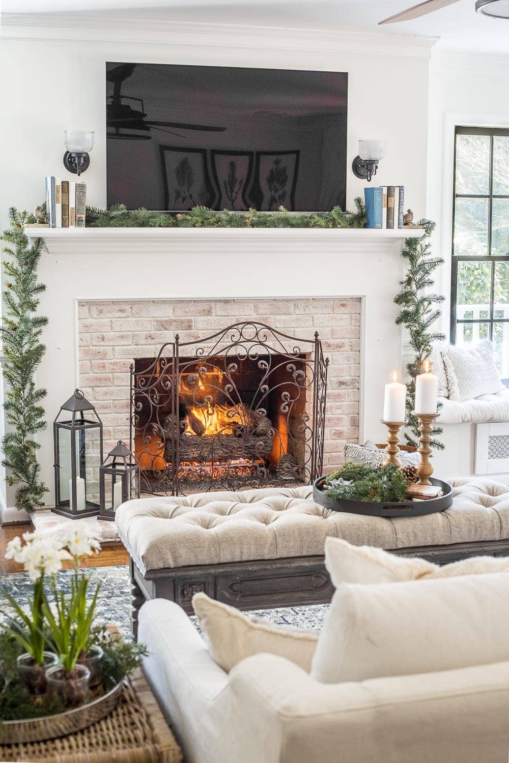 How to Make Beautiful DIY Mantel Garland for Christmas - Bless'er House