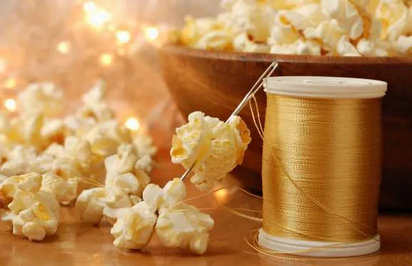How to String Popcorn Garland - The Harris Sisters
