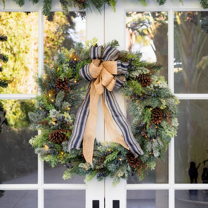 How to Style a Show-Stopping Front Door this Christmas
