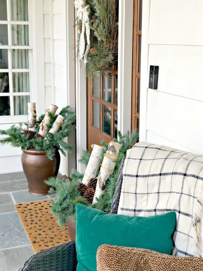 How to Style Your Porch Planters for Winter - Southern State of Mind Blog by Heather