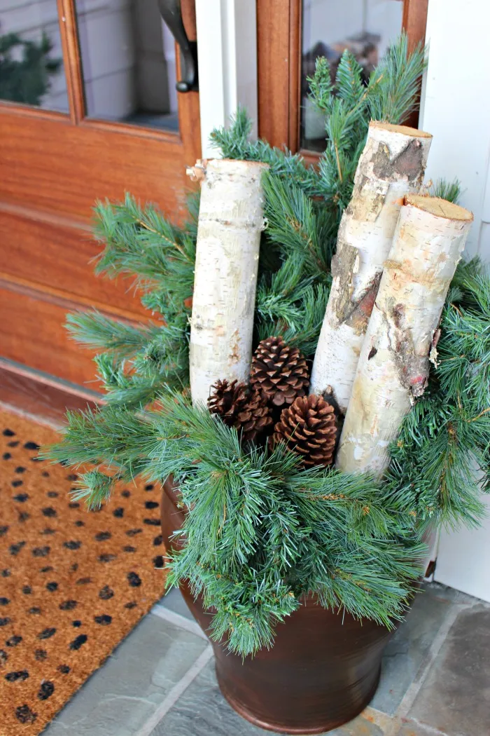 How to Style Your Porch Planters for Winter - Southern State of Mind Blog  by Heather