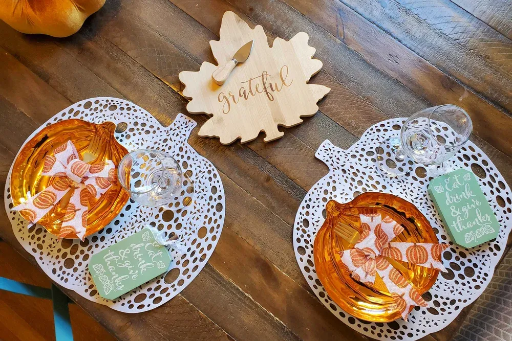 I Created a Thanksgiving Tablescape From Dollar Tree for Under $25 - Here's  How