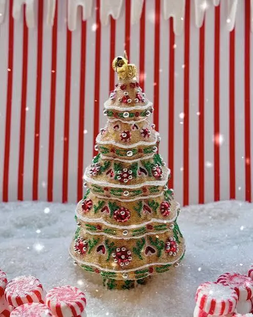 Jingle Tree Keepsake Polish Glass Gingerbread Christmas Ornament