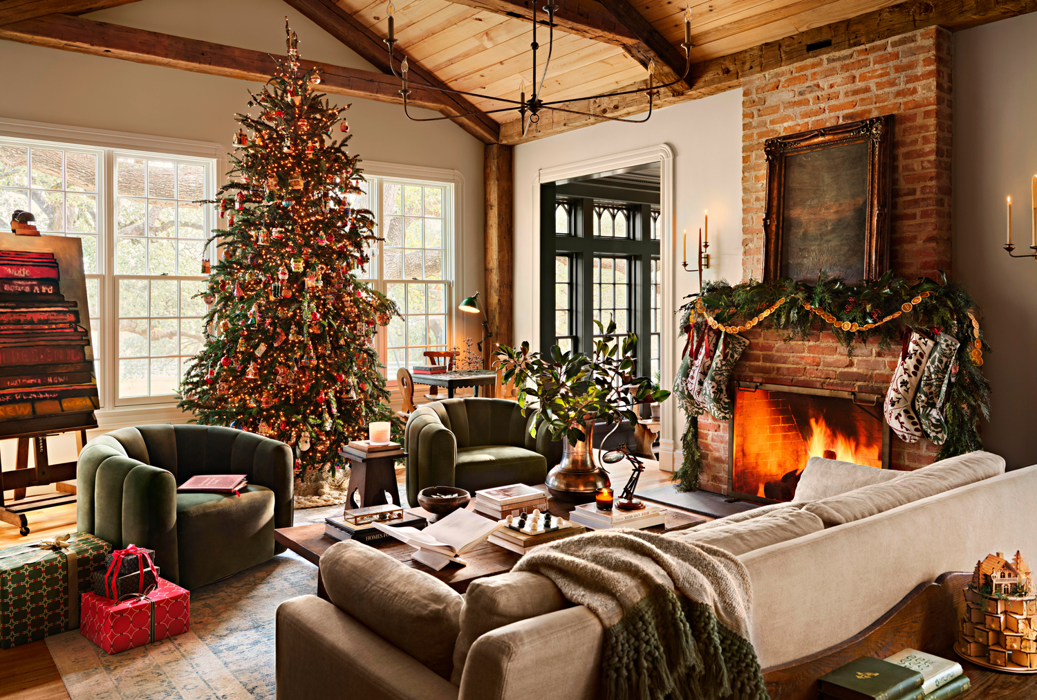 Joanna Gaines's Holiday Staples Include Two Trees, a Hot Cocoa Bar, and Plenty of Tradition