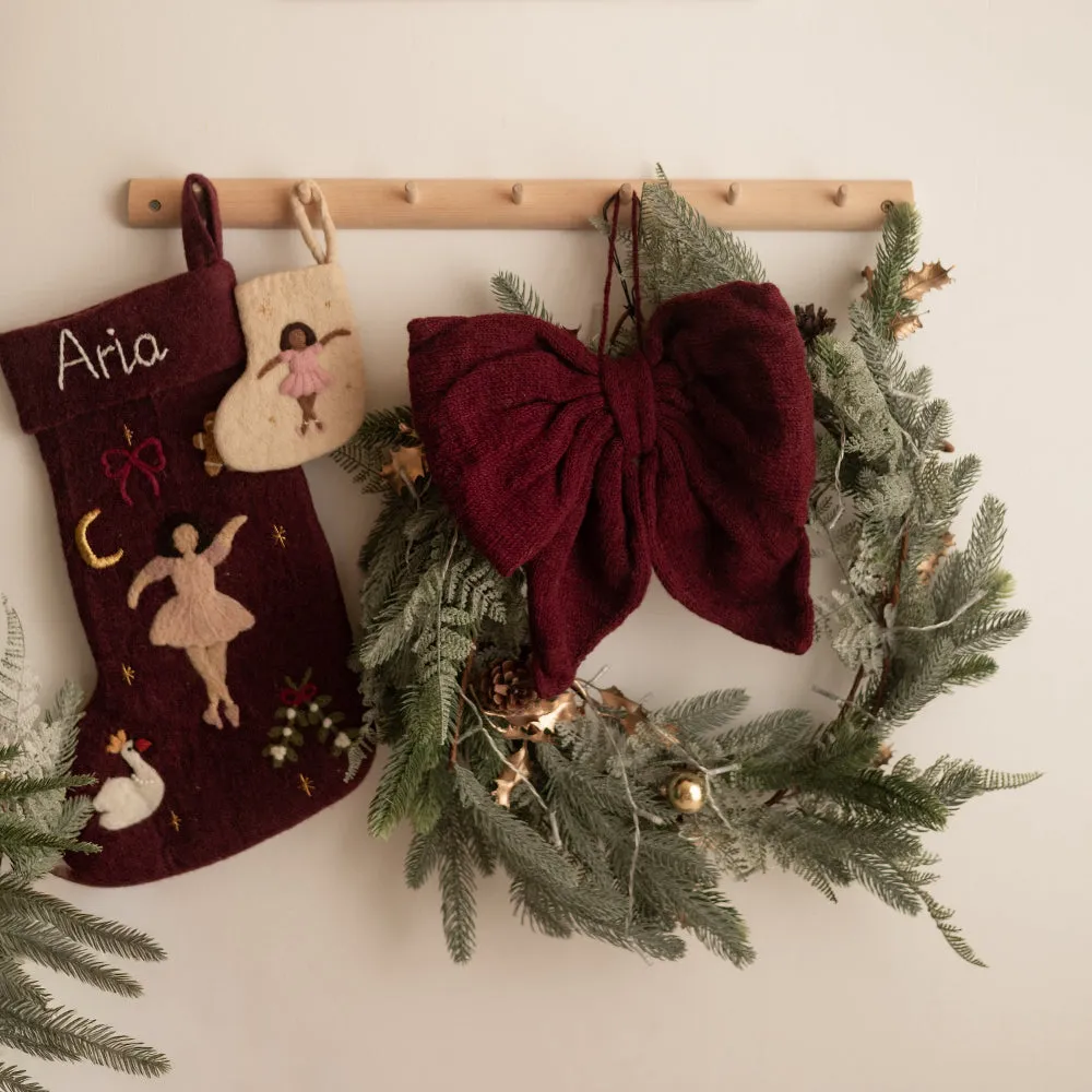 Joy Stocking | Wool | Mini Stocking Ballerina | Age Ones Christmas | Shirley Bredal