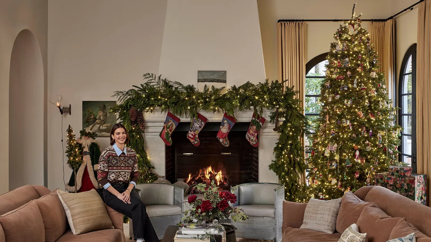 Kendall Jenner Gives AD a Tour of Her Nostalgic Christmas Wonderland in LA…  and It's a Timeless Treat | AD Middle East
