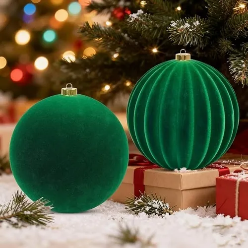 LANGXUN 2pcs 8 Extra Large Velvet Christmas Ball Ecuador | Ubuy