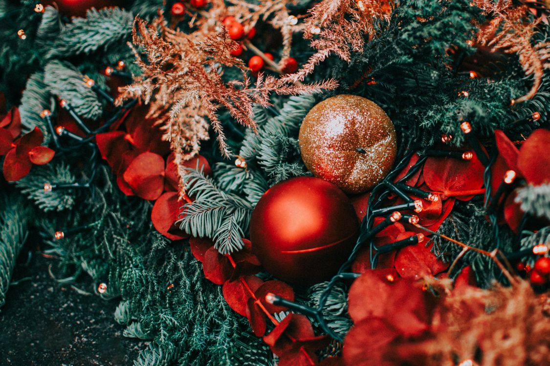 Lights and Ornaments on Christmas Tree · Free Stock Photo