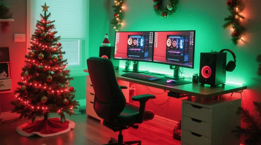 LIST-EM | Top 10 Christmas Gaming Room Ideas - Festive Gaming Setups
