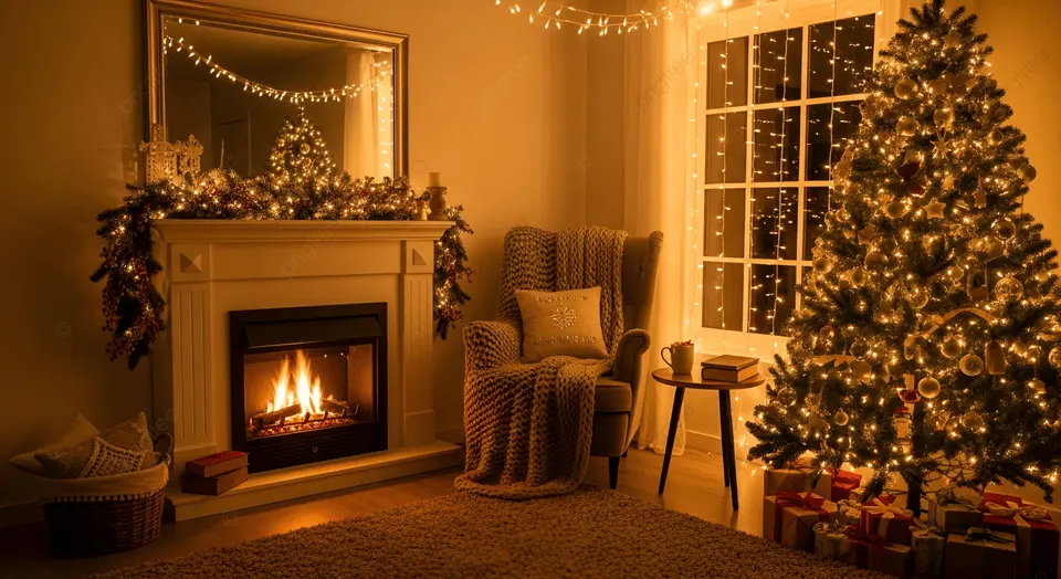 Living Room Christmas Holiday String Lights Boost Your Minimalist Christmas Decor With These String Lights Unique