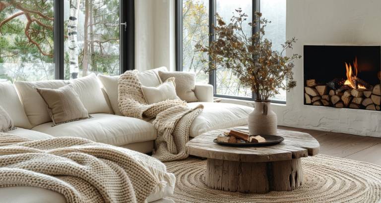 Living room in beige: Ideas for style & cosiness