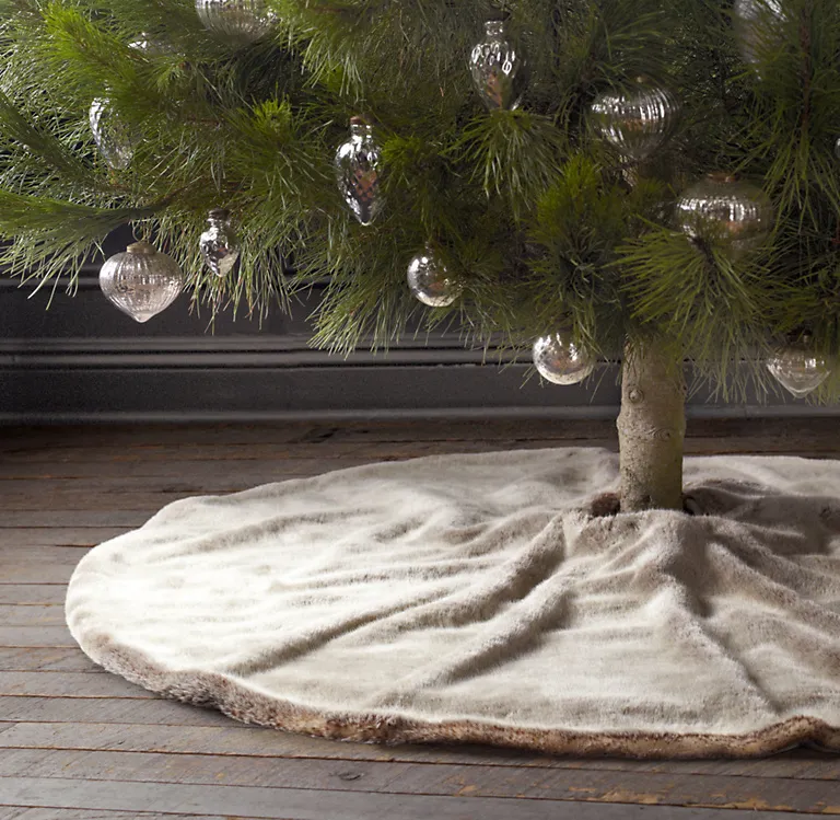 Luxe Faux Fur Tree Skirt | RH