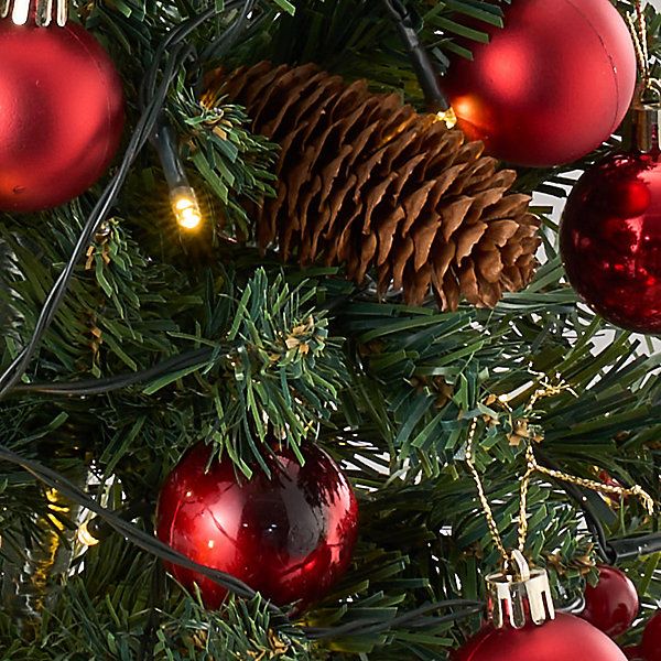 Luxury Artificial Christmas Tree with Double-flowering Pine Needles, 30cm W  x 68cm H