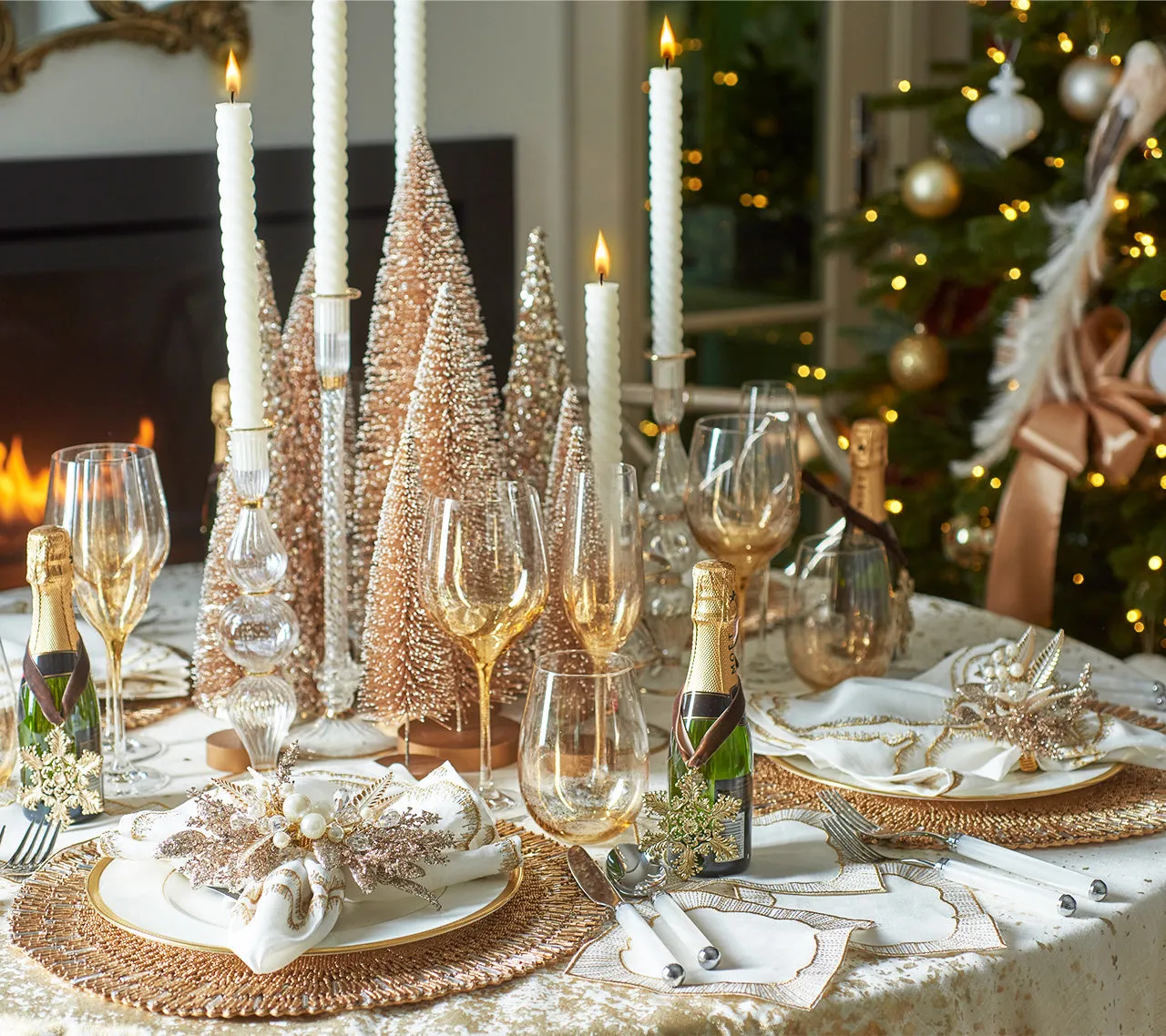 Luxury Christmas Table Placemats | Exquisite Holiday Decor by Kim Seyb