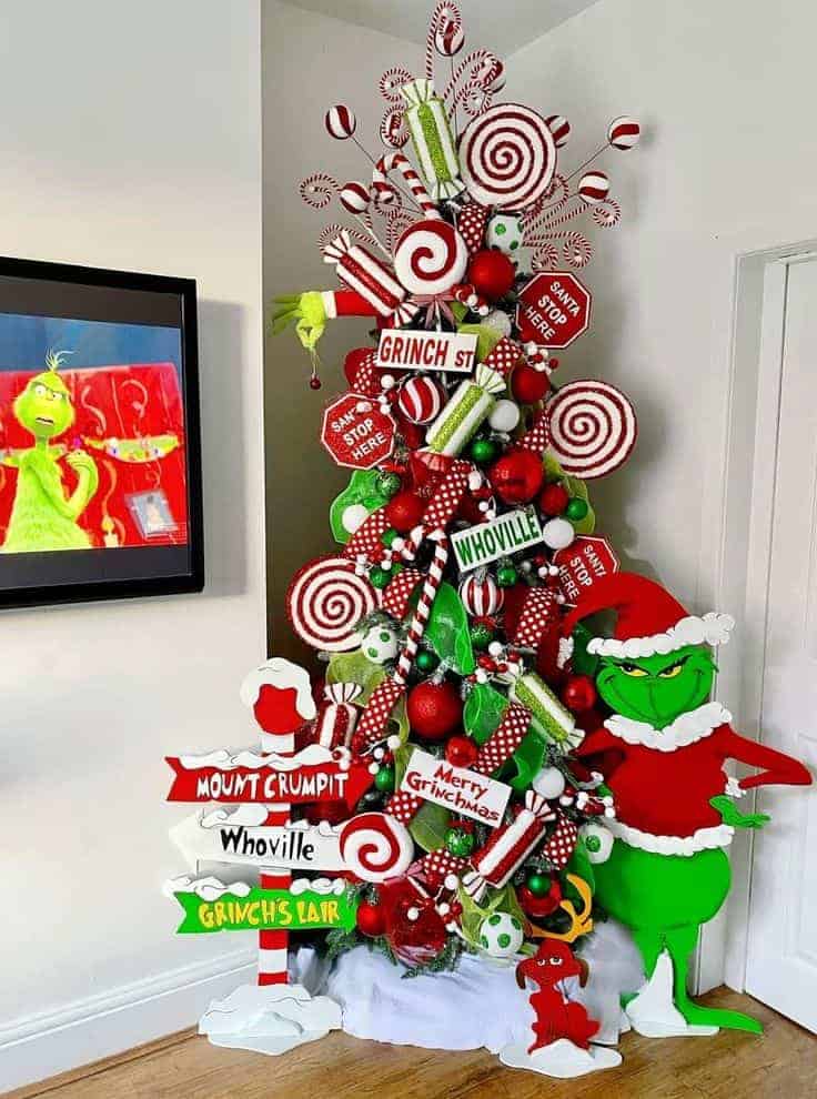 Mean, Green, And Obscenely Festive: Grinch Tree Ideas That'll Steal  Christmas (and Hearts) - Penny Pinchin' Mom