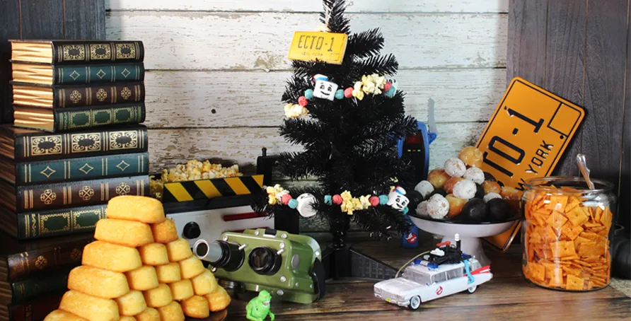 Mini Stay Puft Marshmallows Popcorn Garland | Campfire Marshmallows