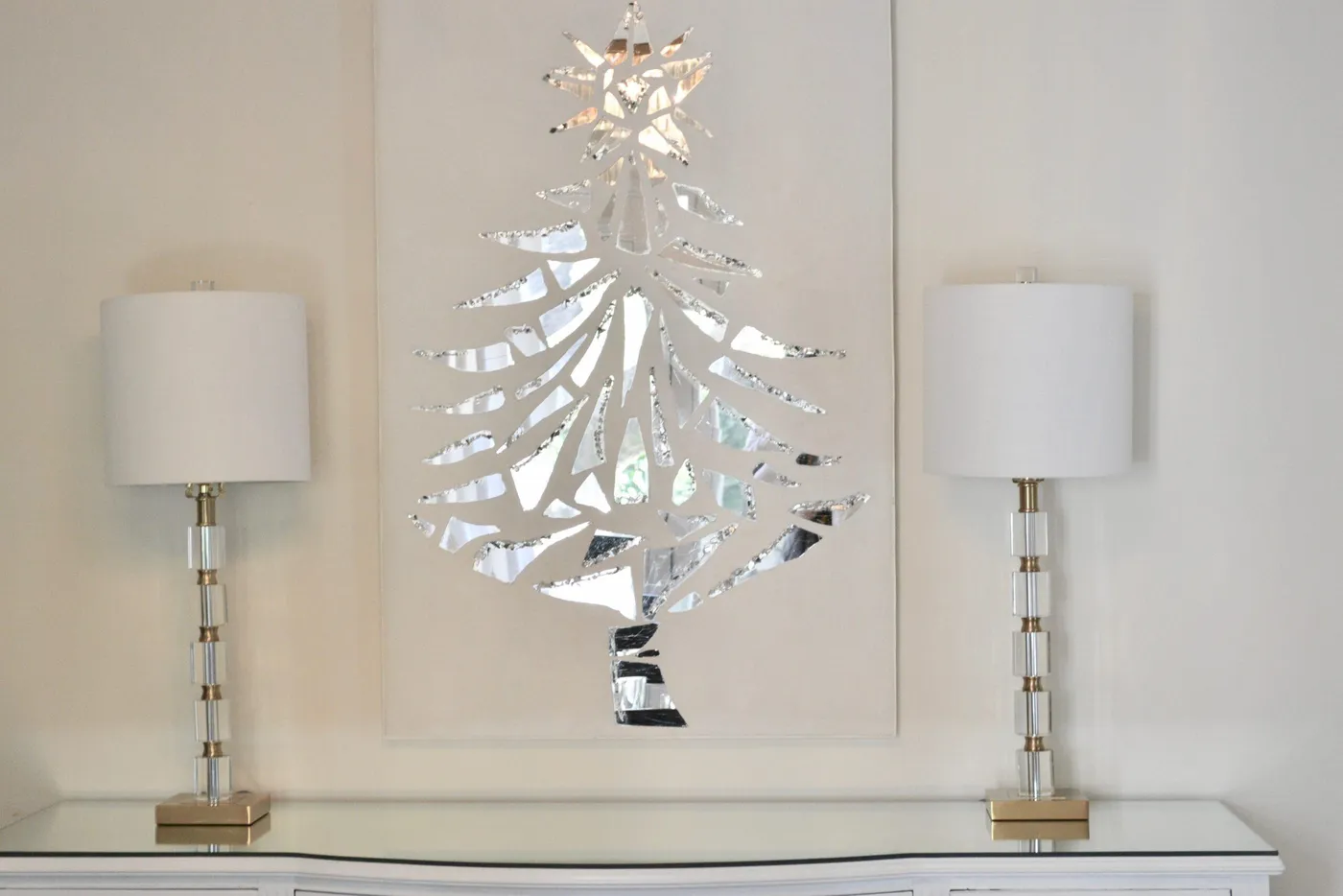 Mirrored Christmas Tree Wall Art - Liz Bushong