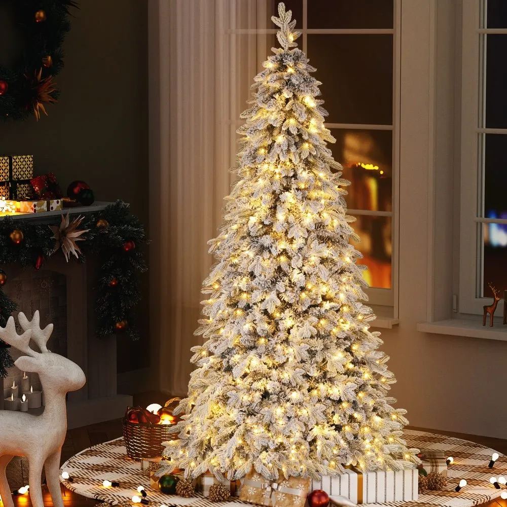 Modern Flocked Pencil Christmas Tree Flocked Christmas Tree Under $100 β Stacy Graves Interiors
