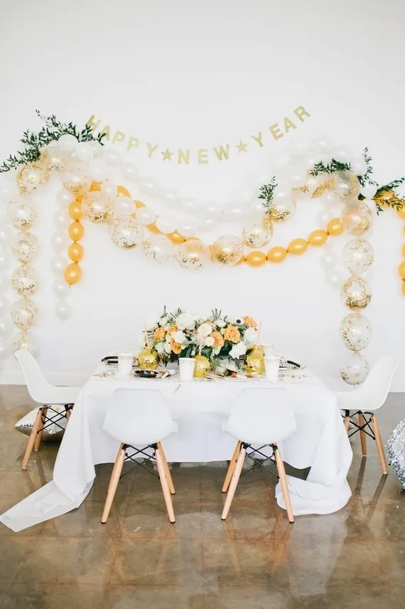 Modern New Years Eve Party | NYE party ideas | 100 Layer Cake