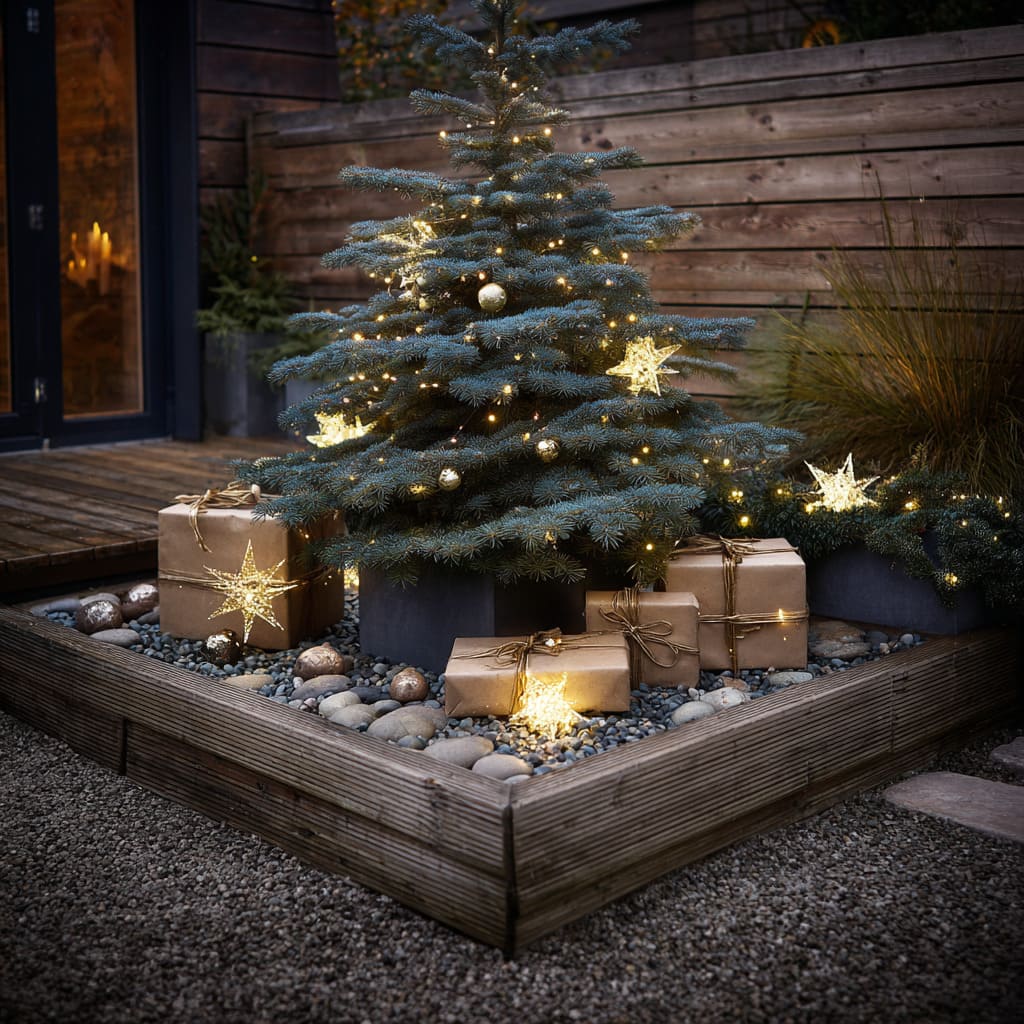 Modern Outdoor Christmas Tree Ideas with Minimal Style | FH