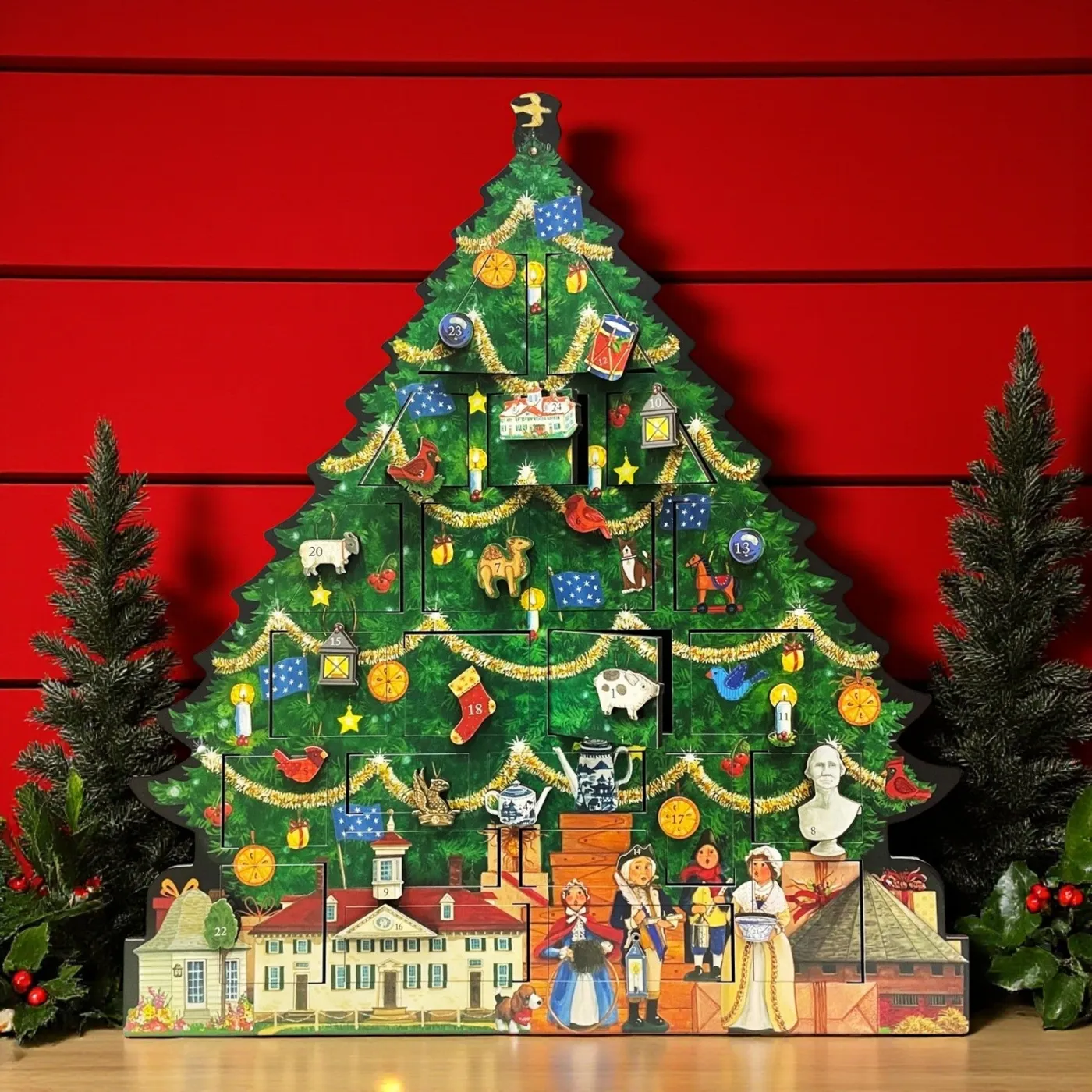 Mount Vernon Holiday Wooden Advent Calendars Tree Advent Calendar The Shops At Mount Vernon
