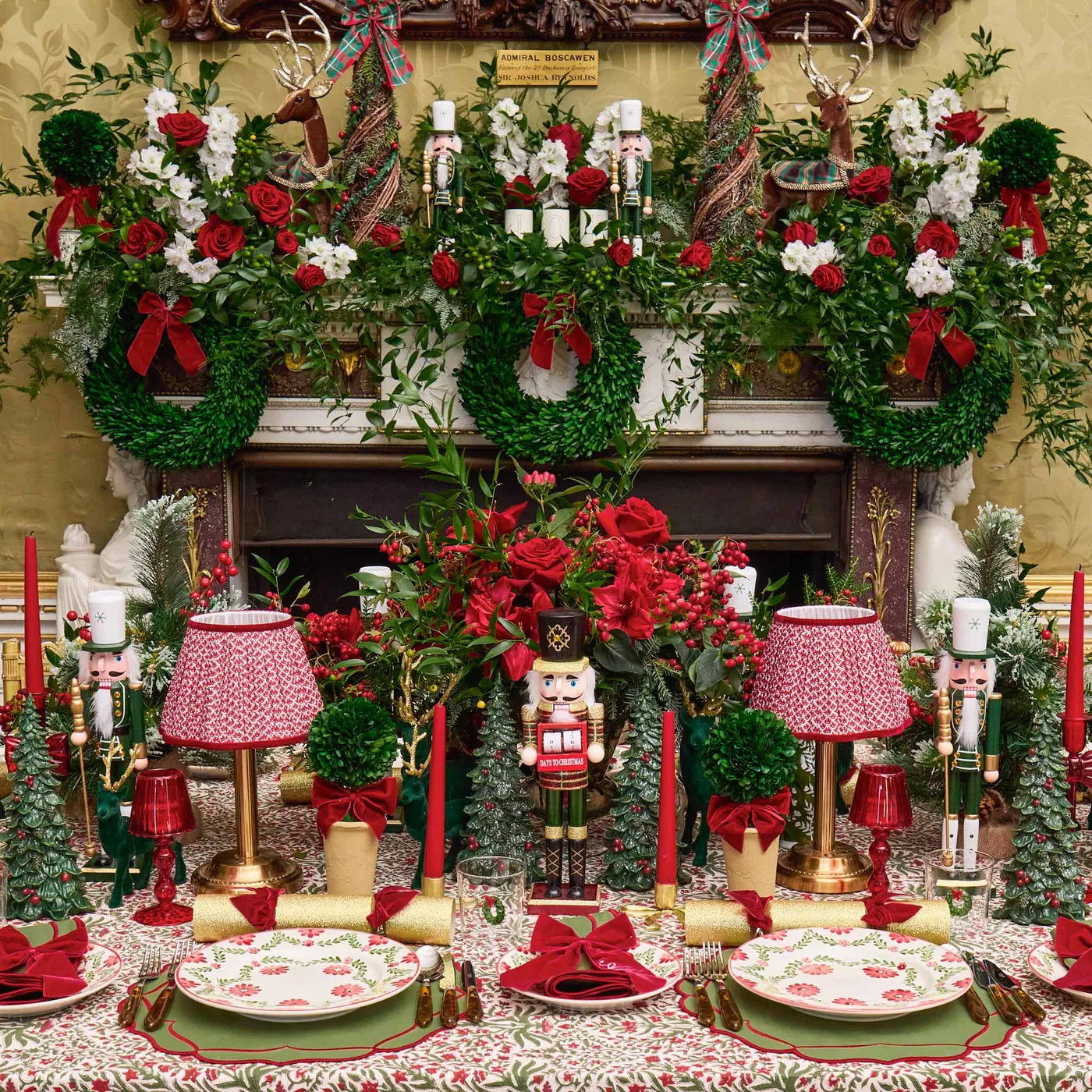 Natural Decorated Christmas Trees (Pair)