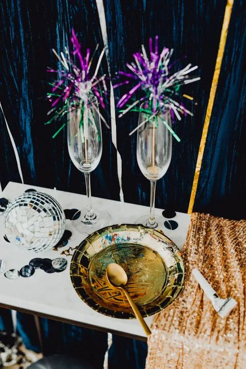 New Year Decorations on the Table · Free Stock Photo