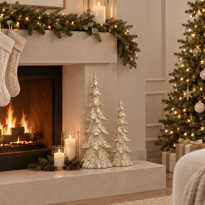 Nicholas Large Decorative Christmas Tree Silver | MFI