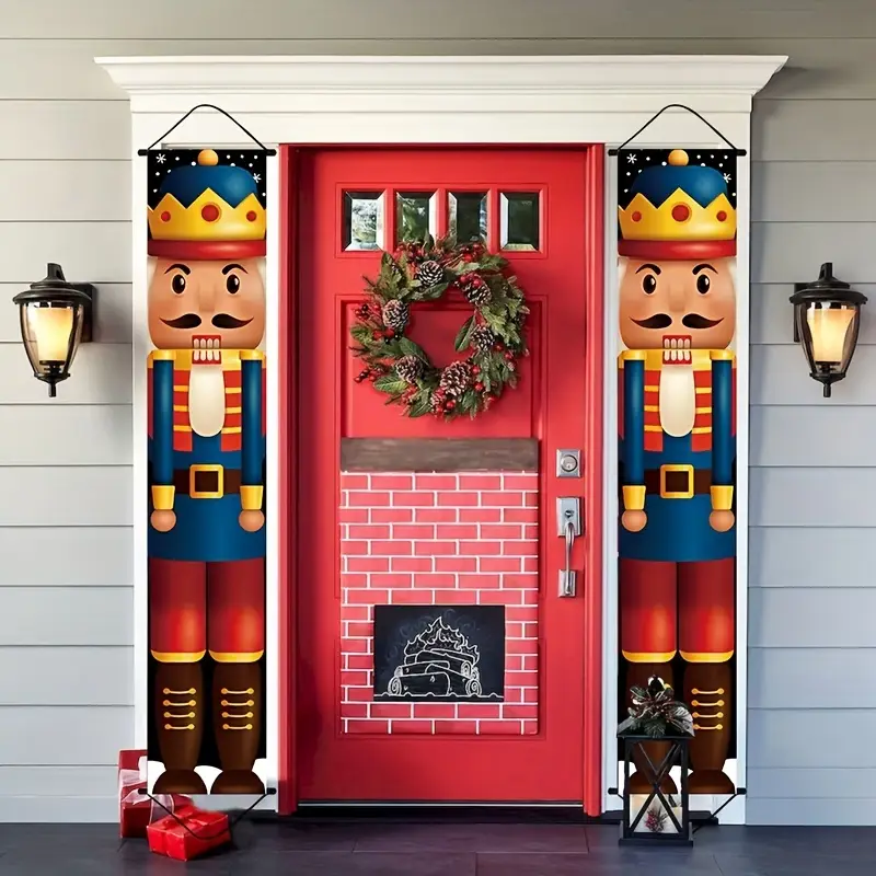 nutcracker door curtain banners 1 pair perfect - Temu United Arab Emirates