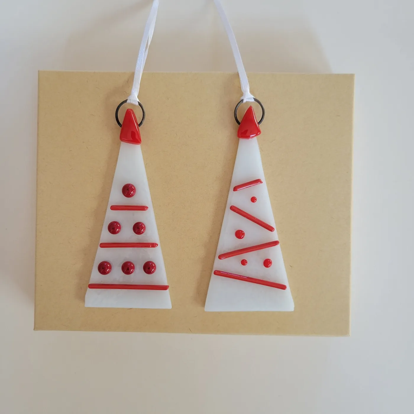 O Christmas Tree (Red) - Fused Glass Ornaments | Patty Melts