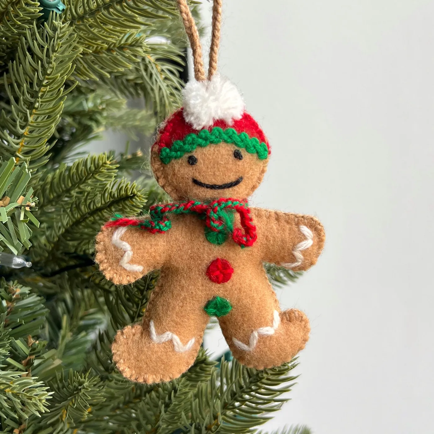 O4O | Wool Ornament | Gingerbread Man