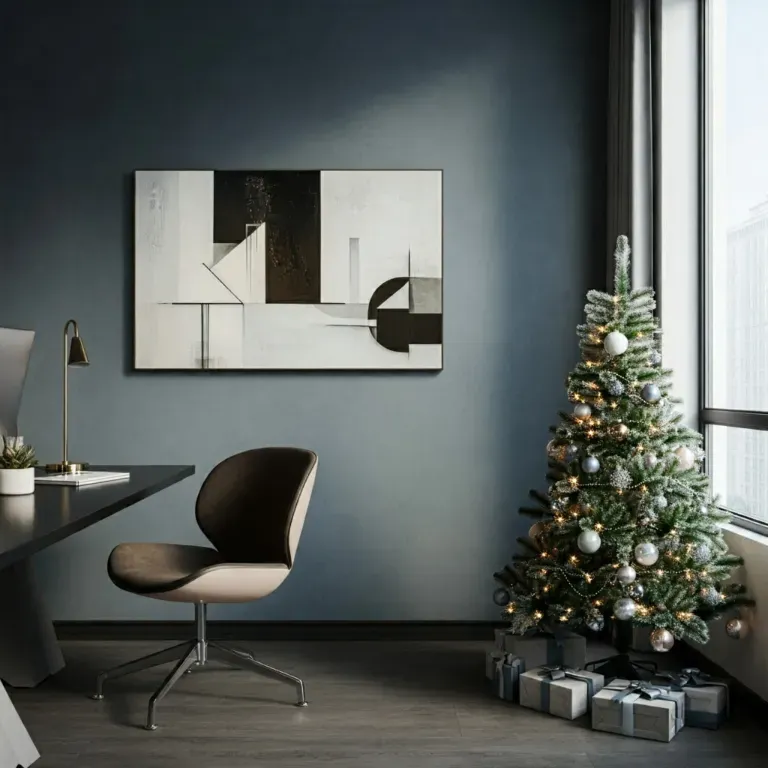 Oil Painting Ideas for Your Home Office Decor This Christmas