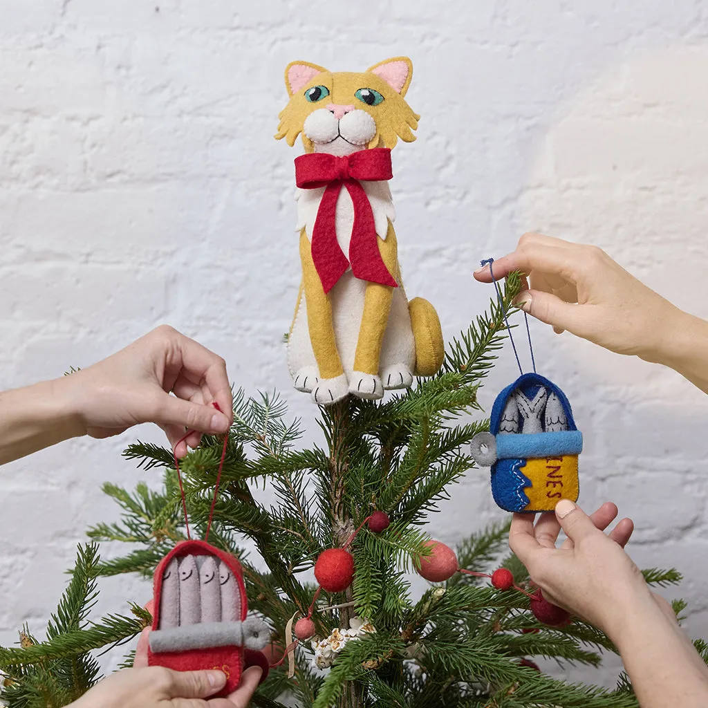 Orange Cat Tree Topper