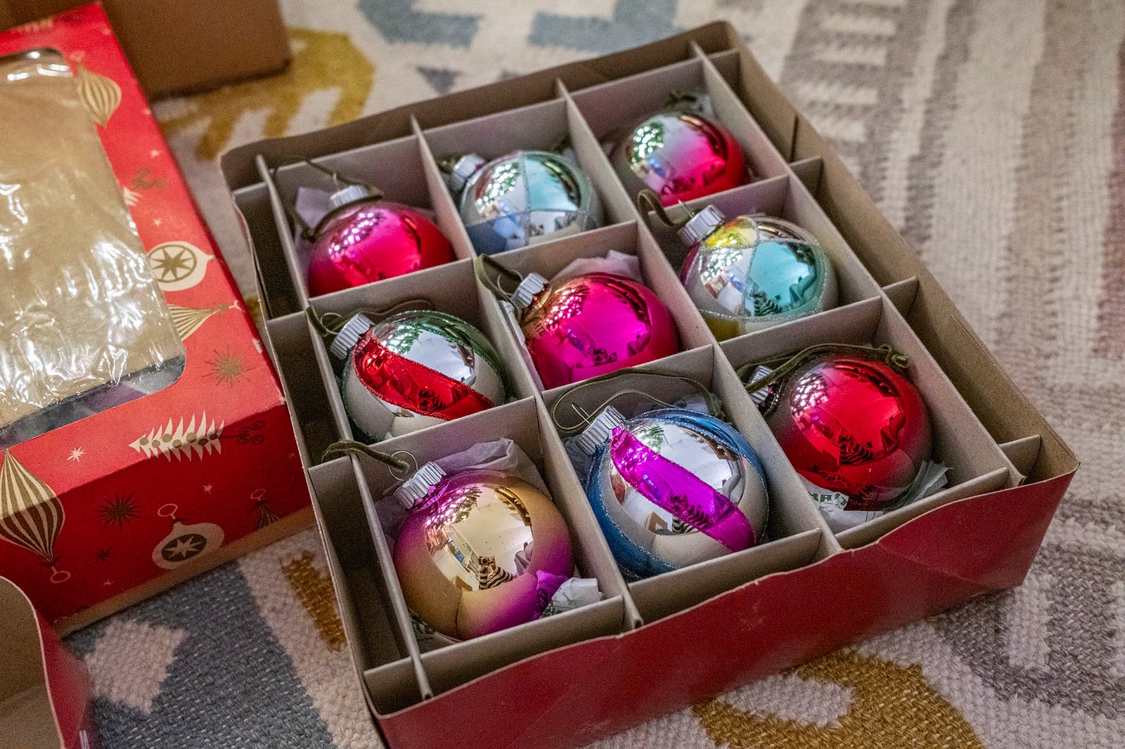 Our Christmas tree and my collection of vintage baubles - Living With Lisa