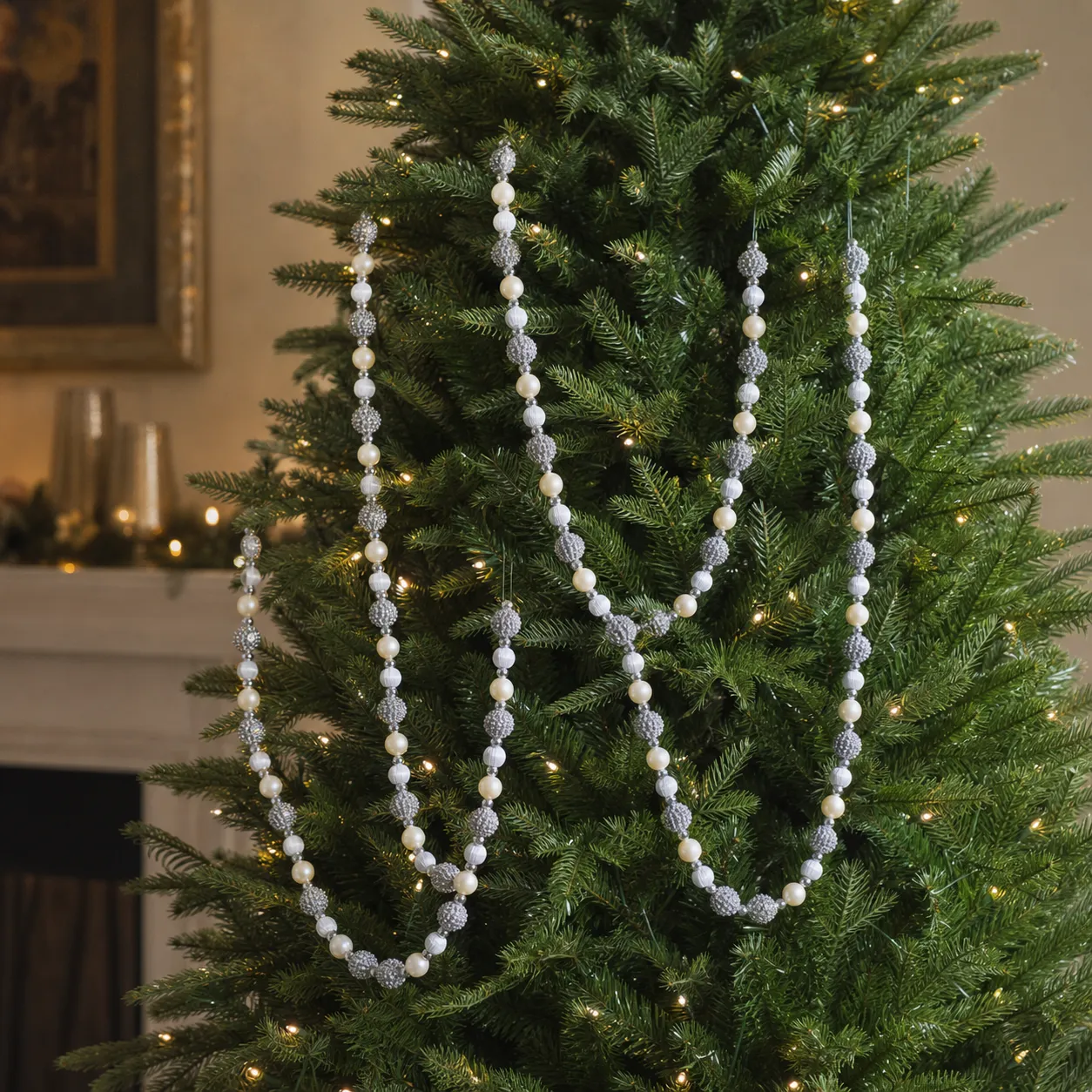 Outdoor Ball Garland Outdoor Christmas Tree Lighted Garland Christmas Ball Garland Set The Christmas Palace