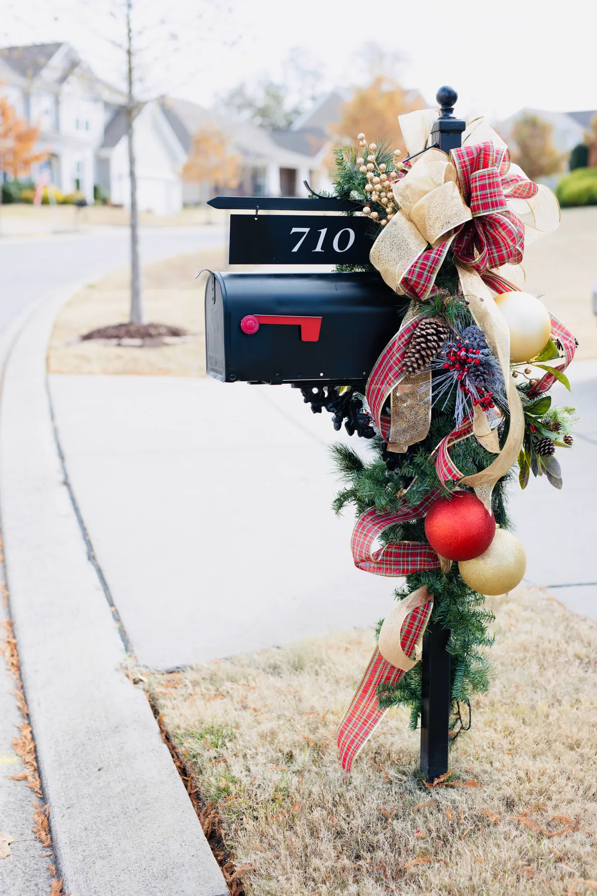 Outdoor Christmas Mailbox Decorations Ideas Outdoor Christmas Decorations,  Ideas And Inspo Under $50