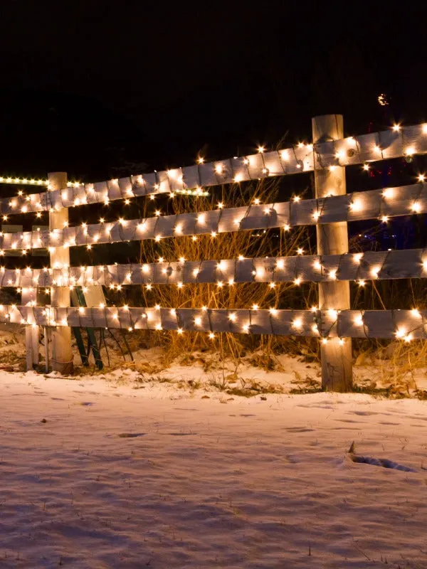 Outdoor Chritstmas Lights for Fence | Ollny