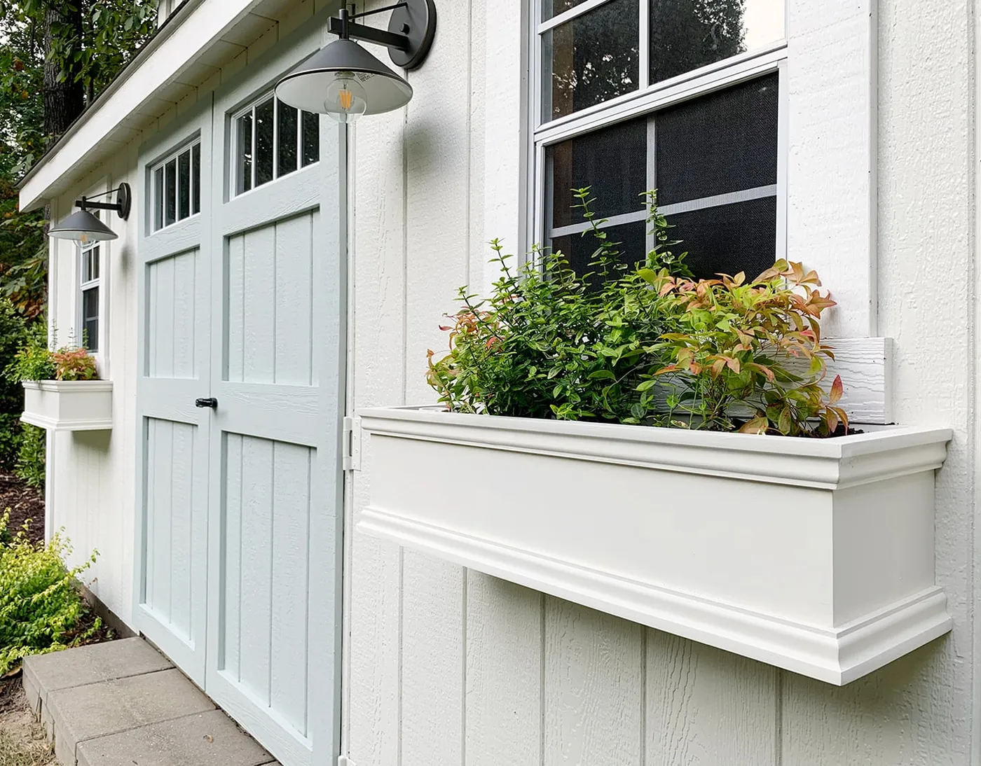 Painting Our Shed & Adding Window Boxes | Young House Love