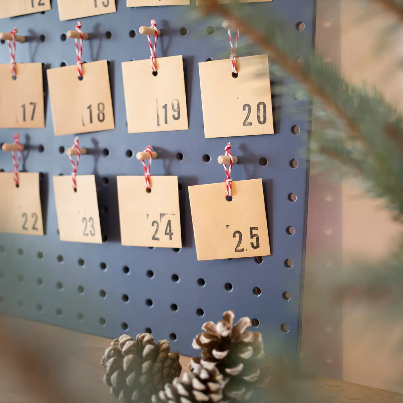 Pegboard Advent Calendar – Block Design