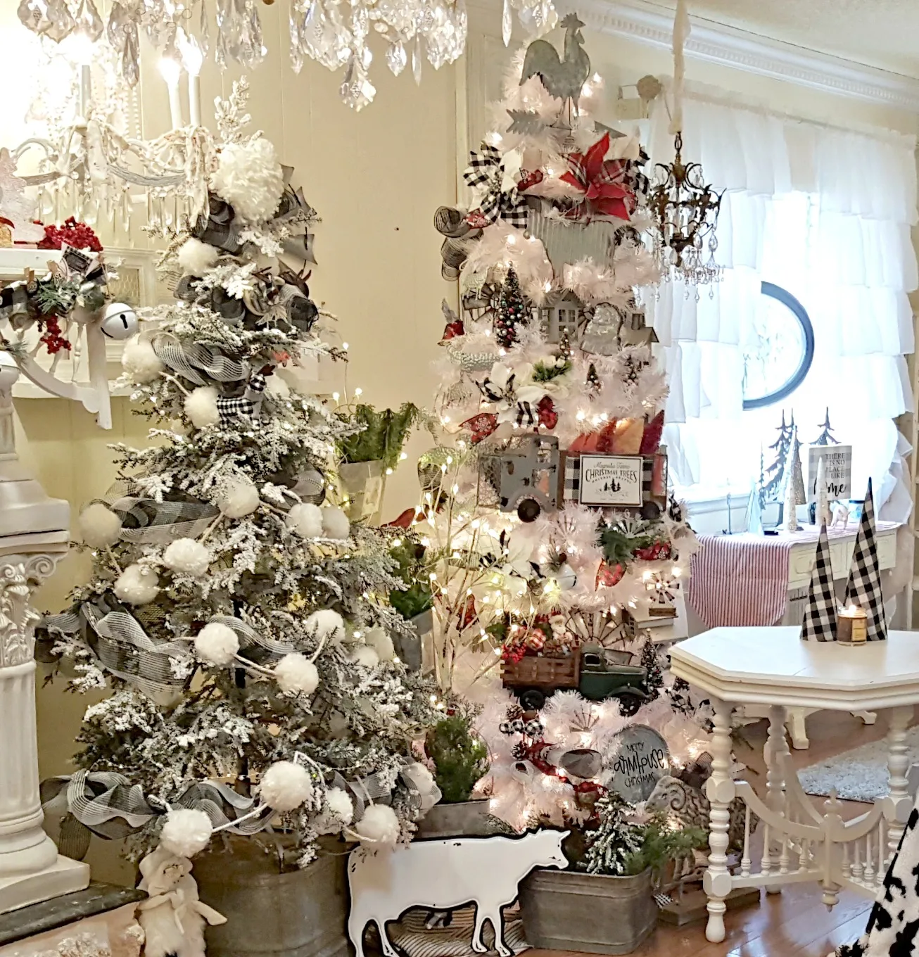 Penny's Vintage Home: Tiered Farmhouse Christmas Tree