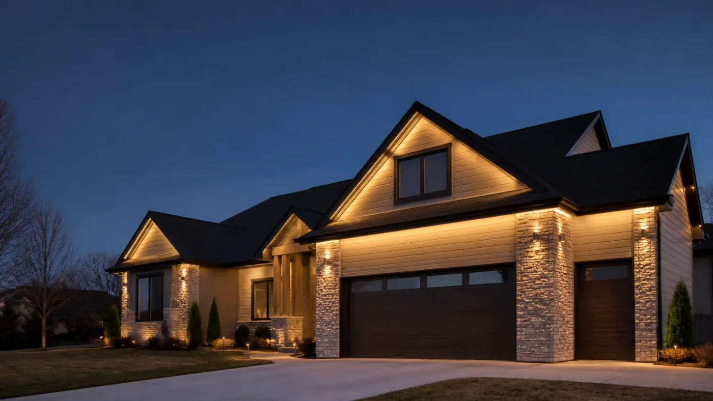 Permanent House Lighting Wichita KS | Prestige