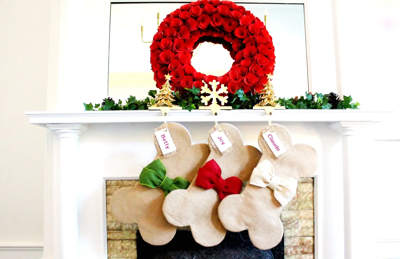Personalized Burlap Dog Stockings – Handmade Holiday Pet Stockings