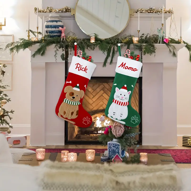 personalized christmas pets stocking christmas - Temu Bahrain