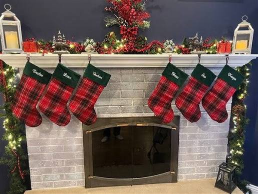 Personalized Holiday Plaid Christmas Stocking - Customer Reviews
