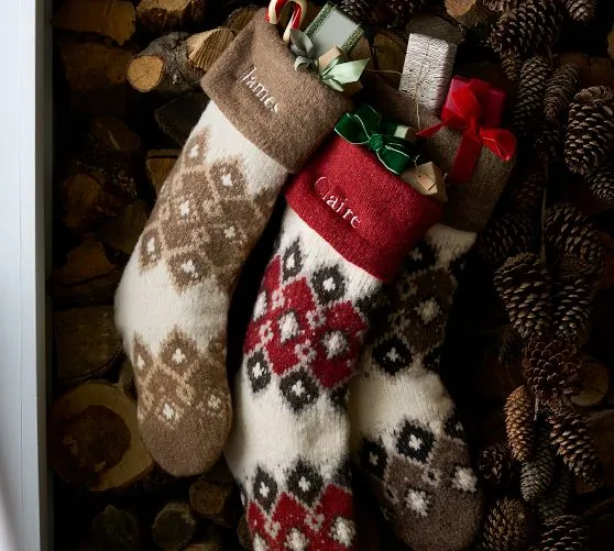 Personalized Stockings & Stocking Holders | Pottery Barn